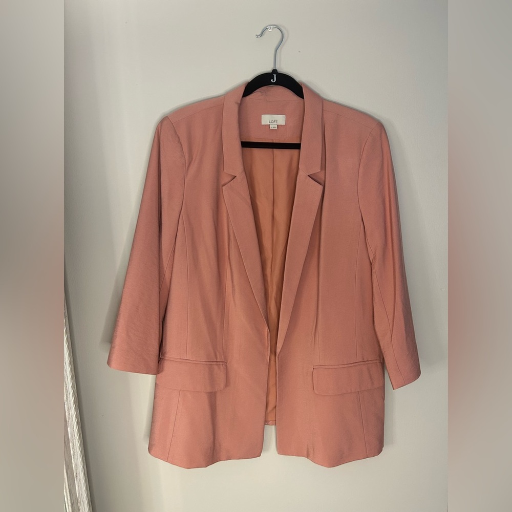 LOFT Pink Salmon Blazer